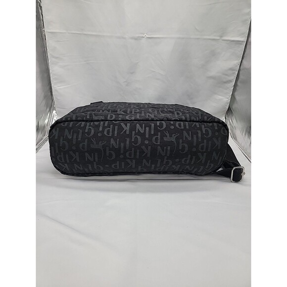 Kipling Nylon Messenger Bag Black 16x10x4 - Picture 6 of 12